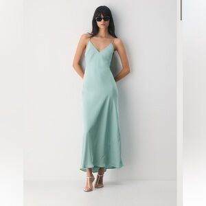 Elegant Mint Green Maxi Dress